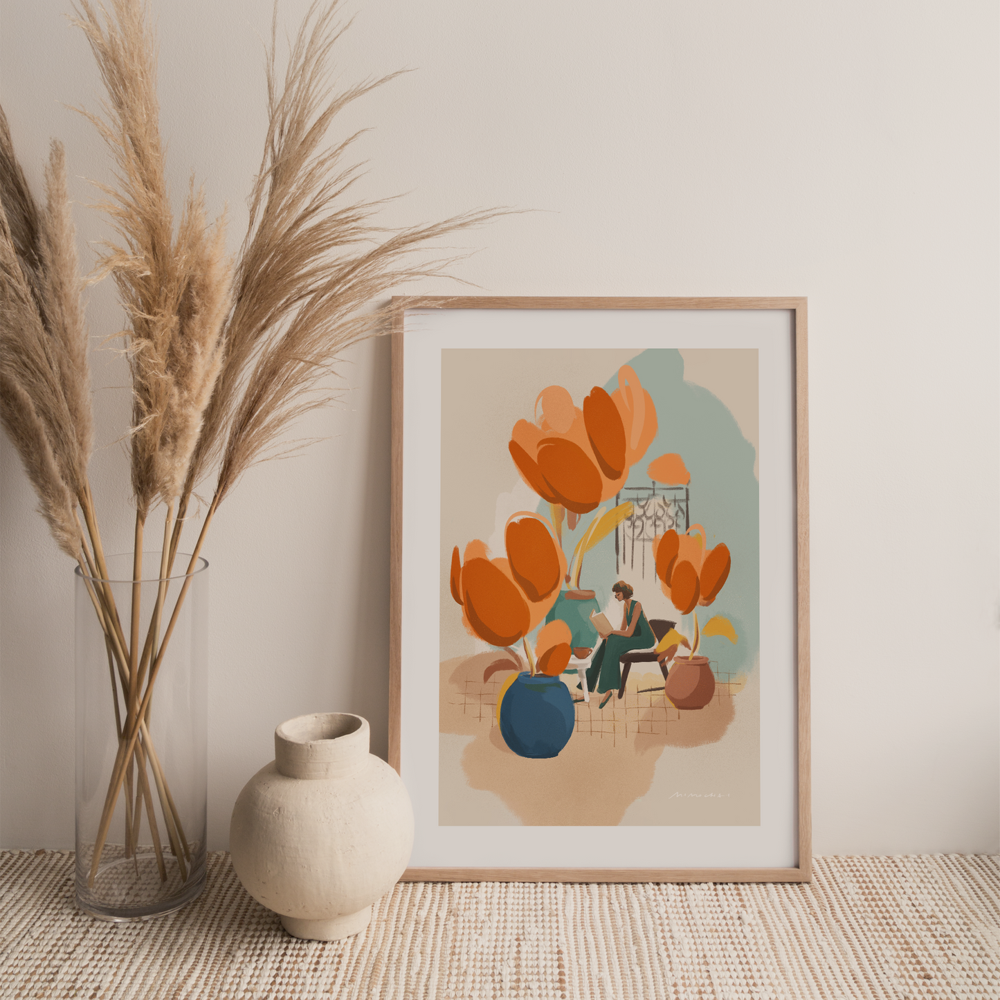 The Courtyard Art Print