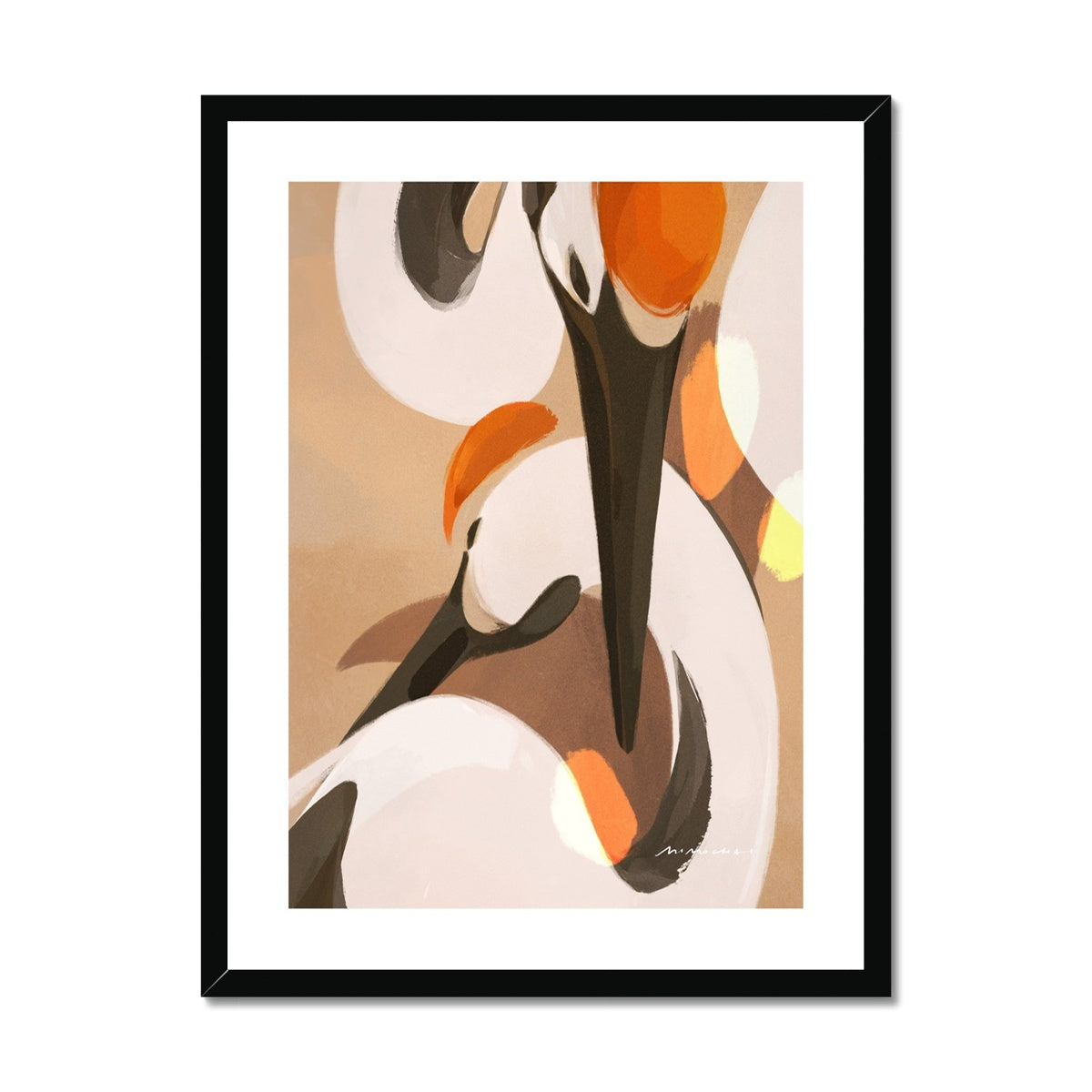 Cranes Framed Print