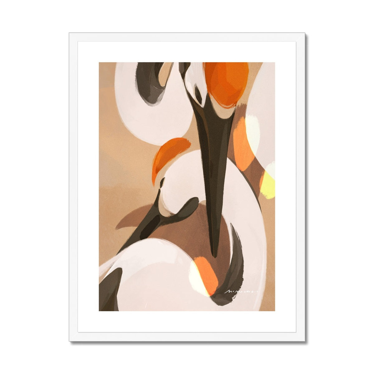 Cranes Framed Print