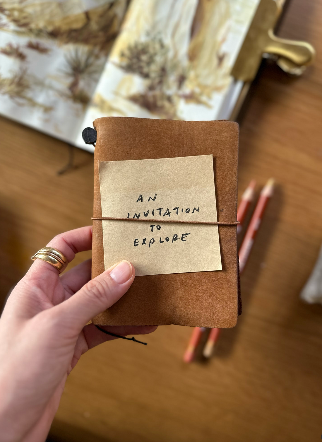 an explorer's sketchbook journal invitation to adventure - nature journaling for beginners - Mimochai