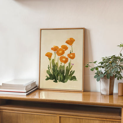 Bright Poppy | Wall Art