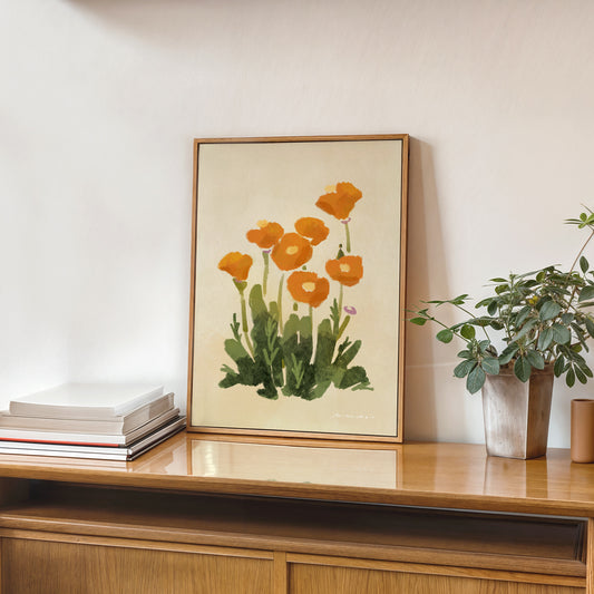 Bright Poppy | Wall Art