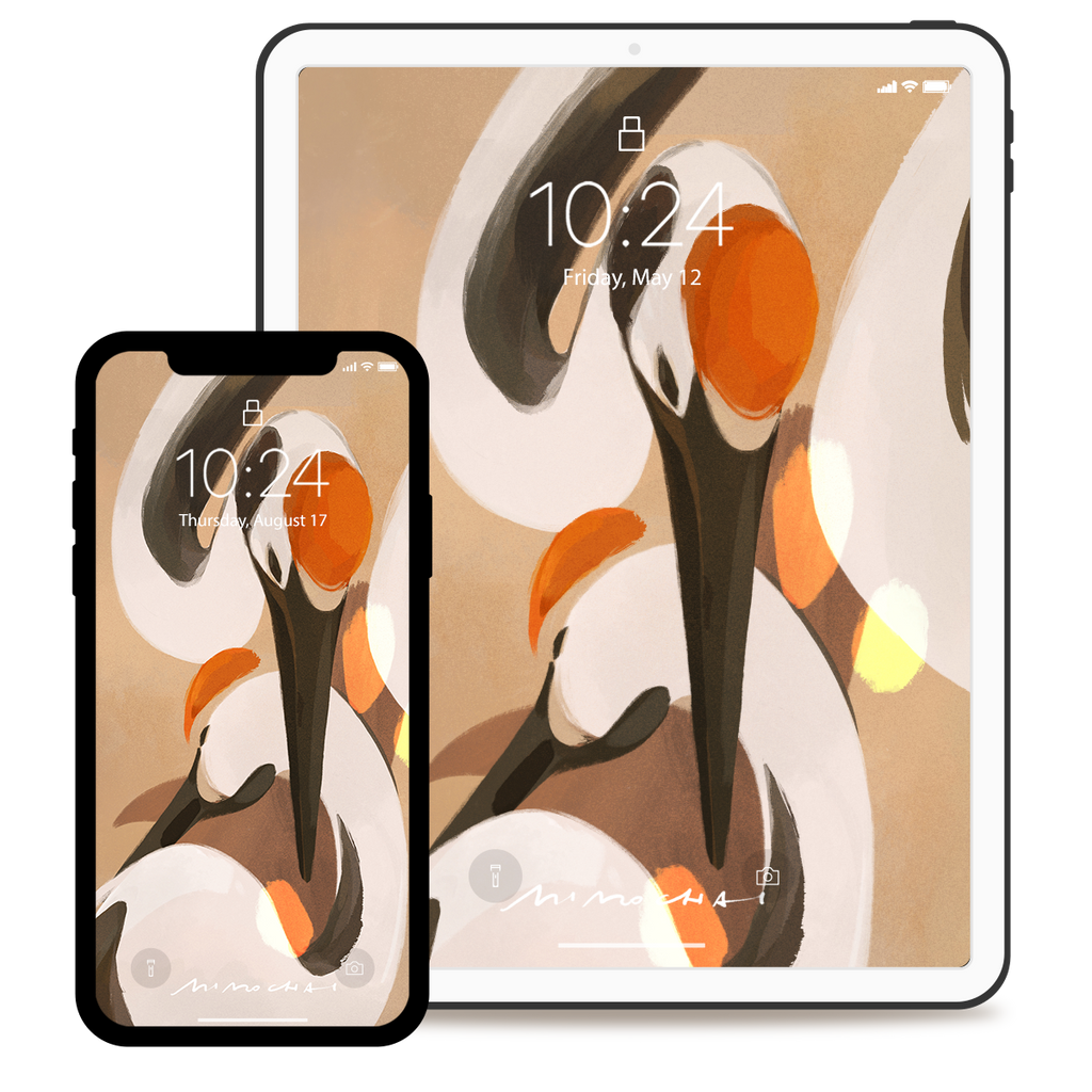 Cranes | Wallpaper Set