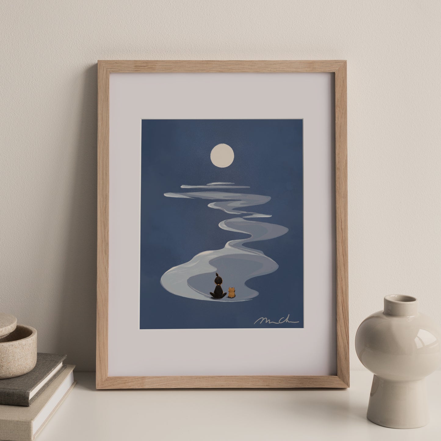 Moonlit Meditation | Signed Art Print