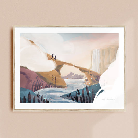 Pass Through the Clouds | Framed Wall Art