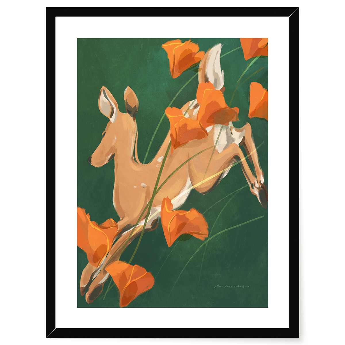 Poppy Run | Framed Wall Art