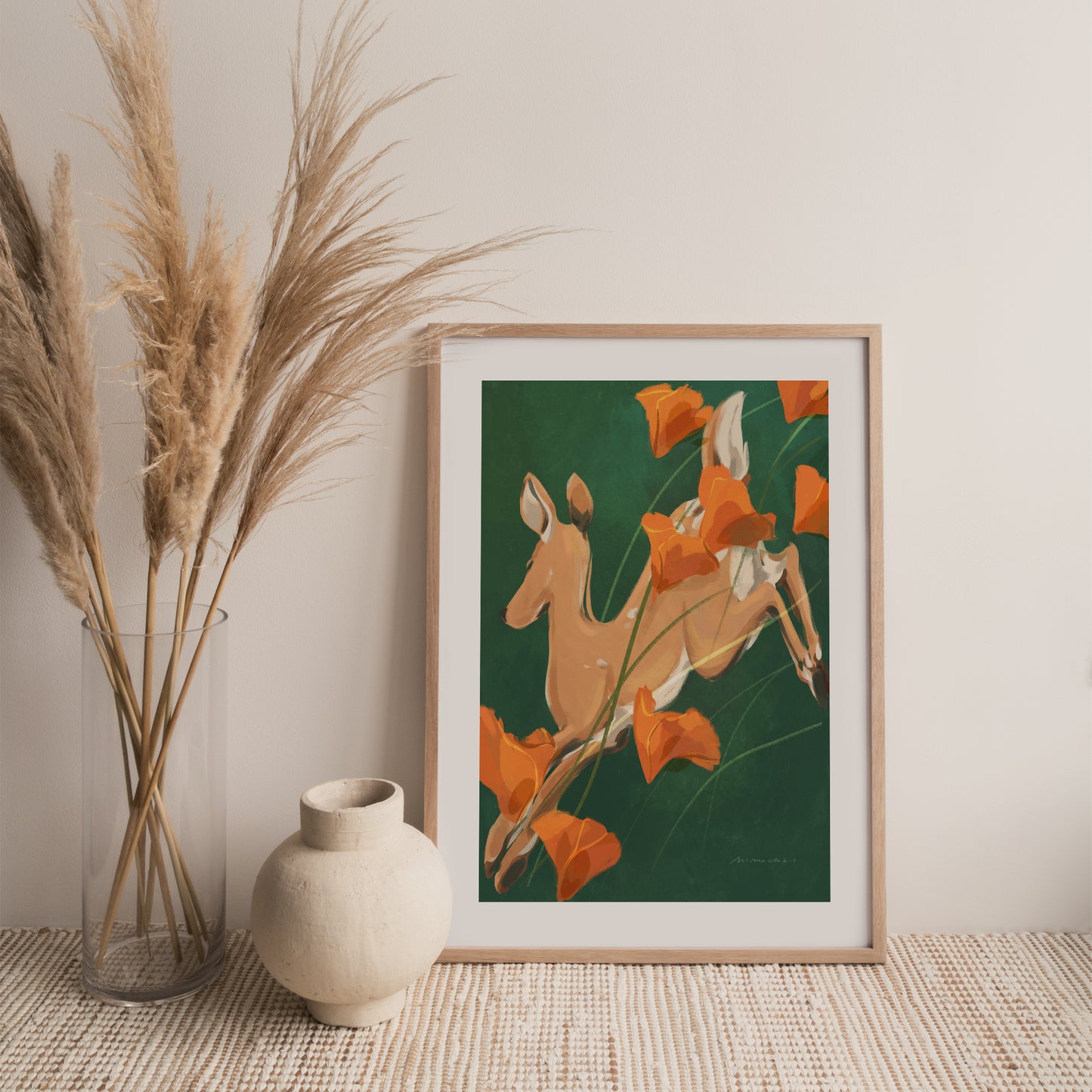 Poppy Run | Framed Wall Art