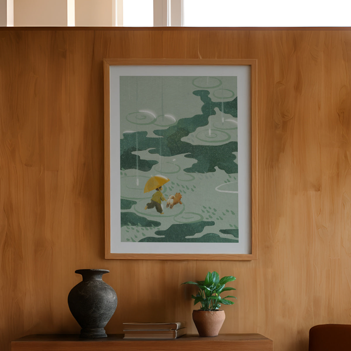 Shimmering Rain | Wall Art