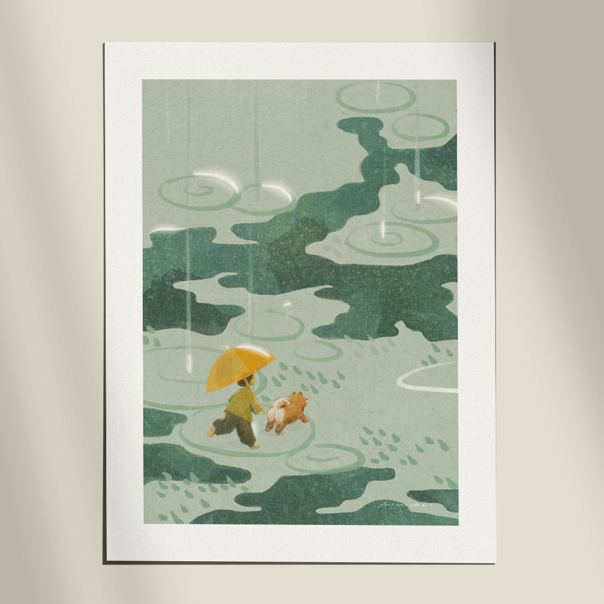 Shimmering Rain | Wall Art