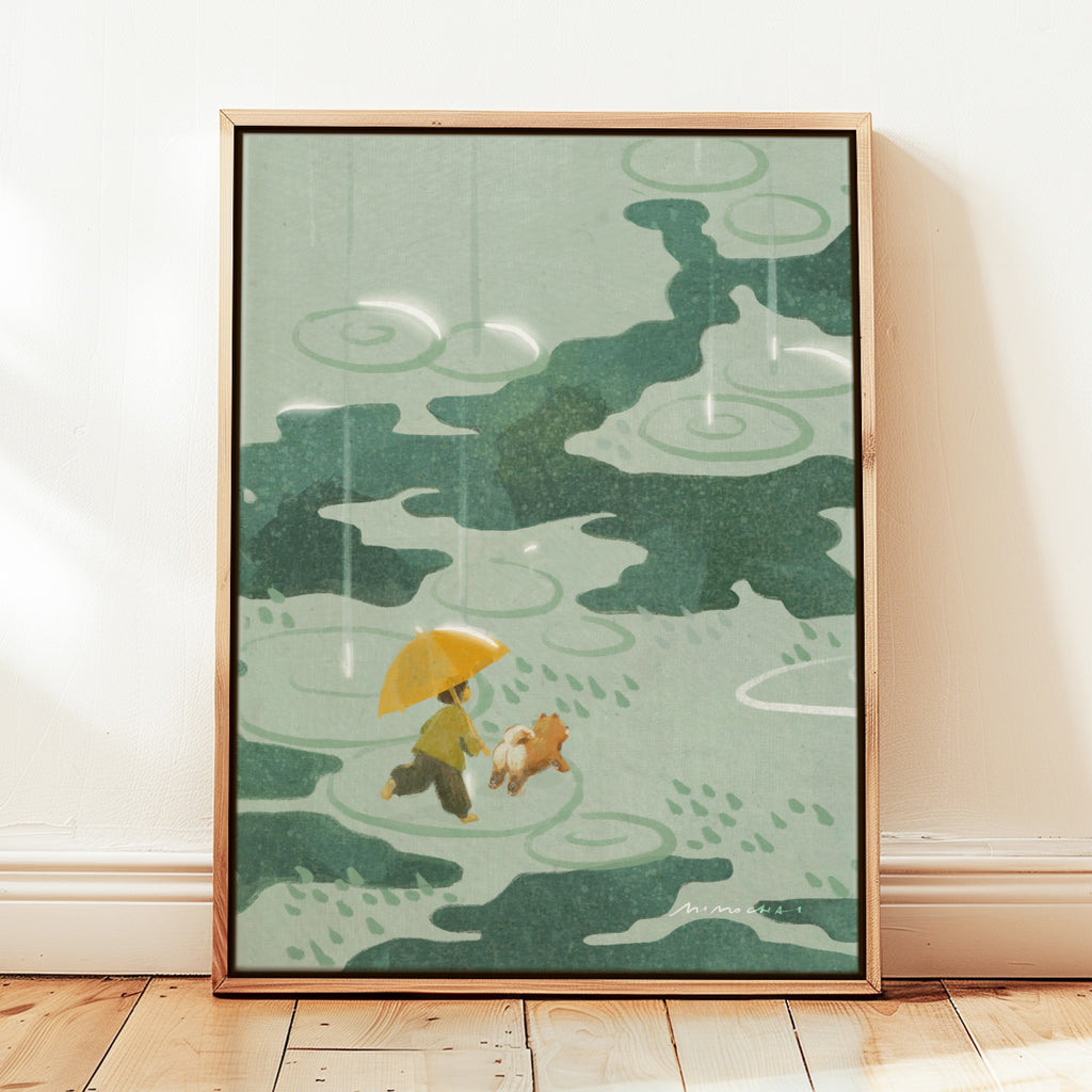 Shimmering Rain | Wall Art