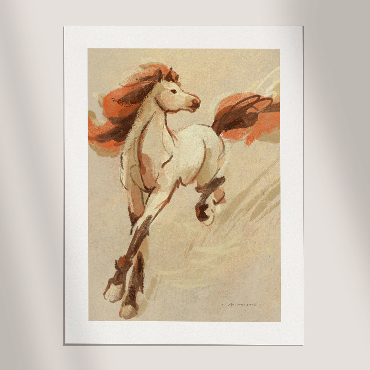 Year of the Horse 版画 額装品 美術品・アンティーク・コレクション