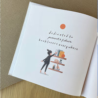 Alphabet Adventure interior page dedication - illustrated picture books adults -  Mimochai