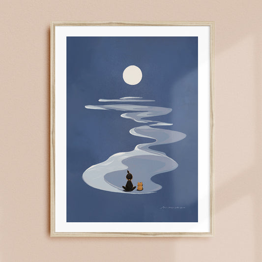Moonlit Meditation | Art Print