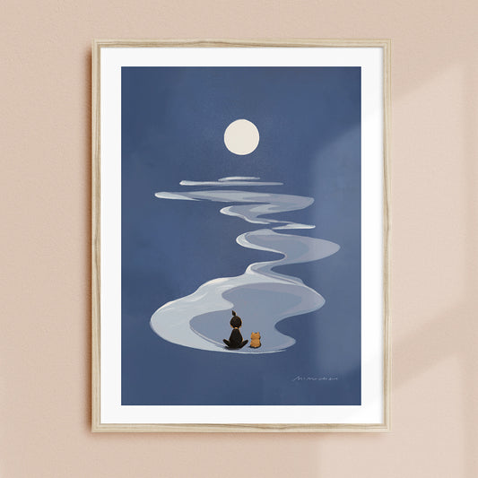 Moonlit Meditation | Framed Wall Art