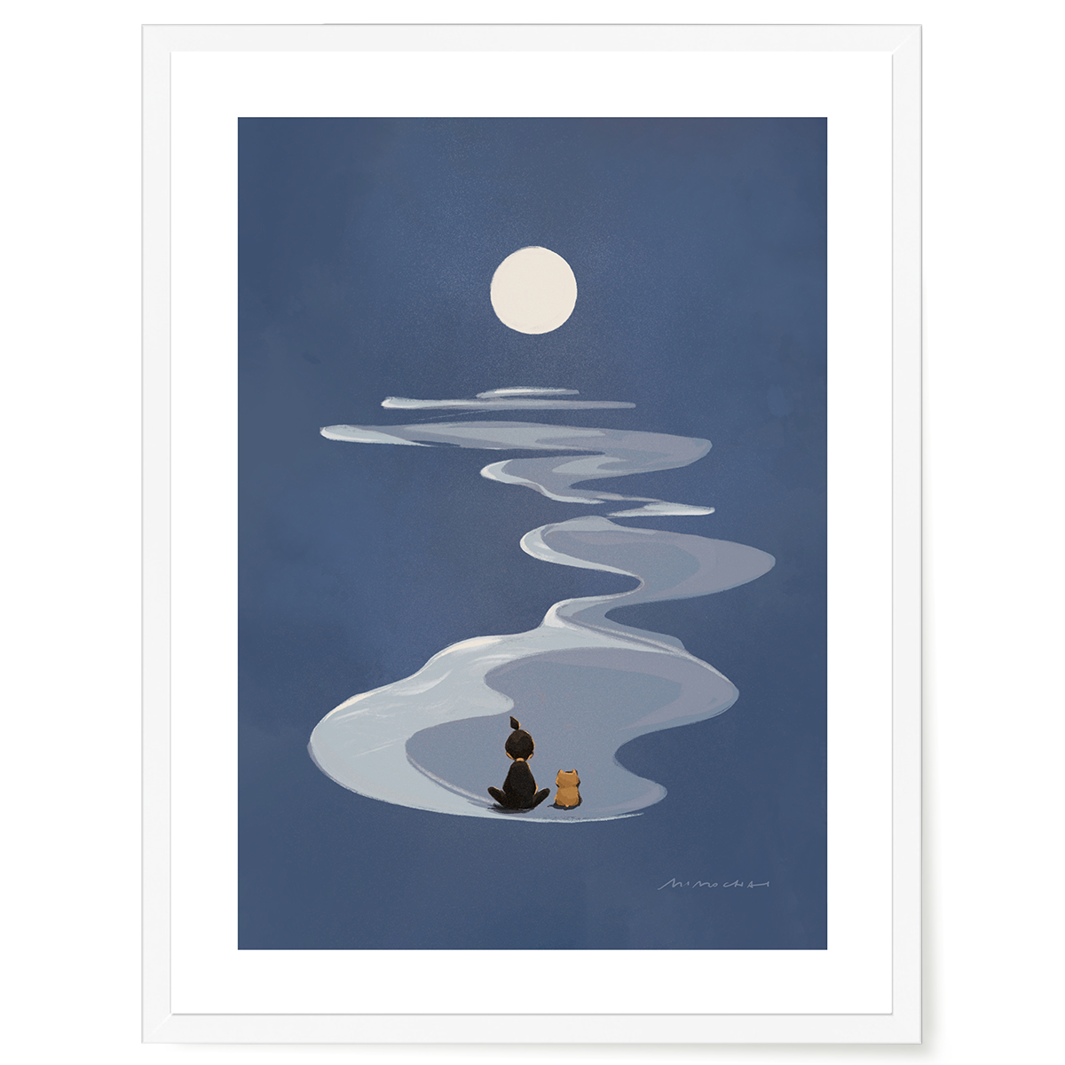 Moonlit Meditation | Framed Wall Art